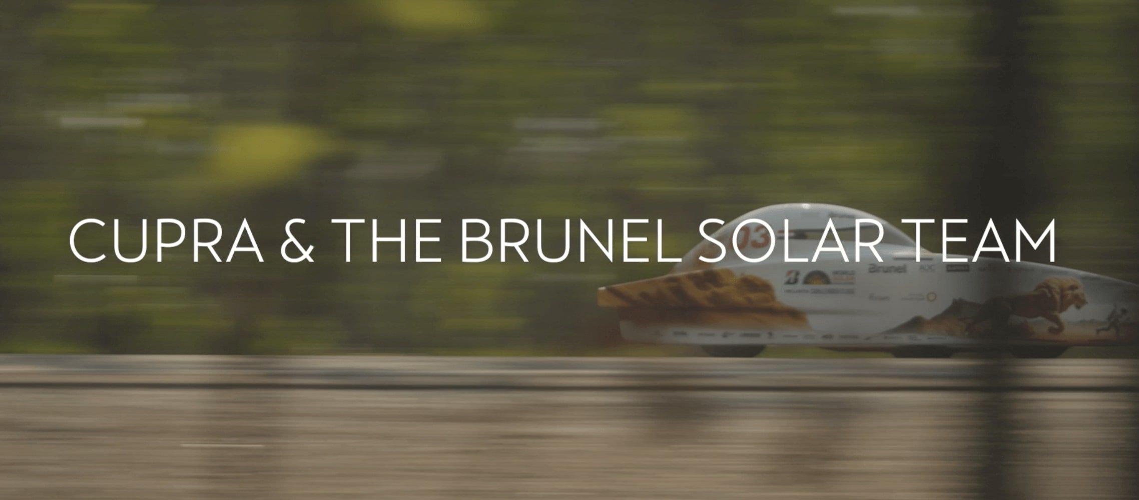 CUPRA & Brunel Solar Team