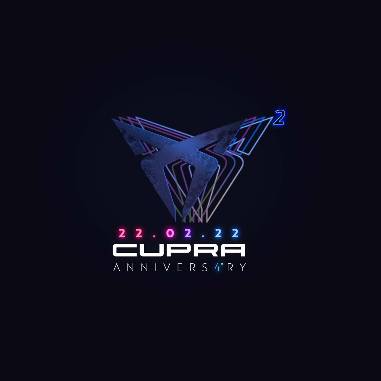 CUPRA 4th birthday logo